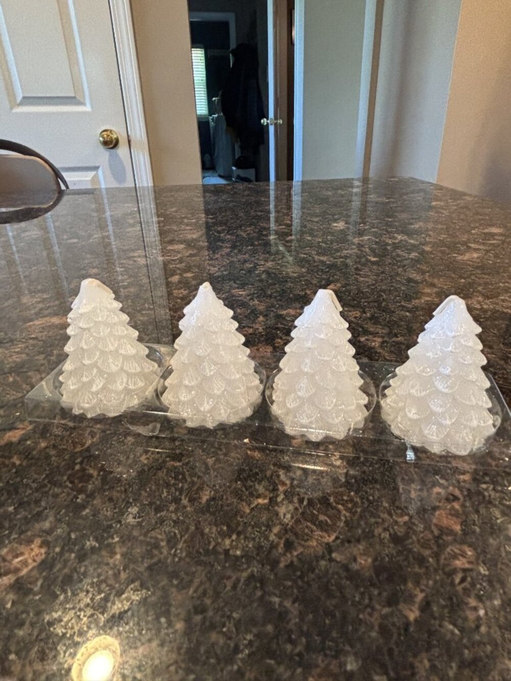 NIB Christmas Tree Candles-Set of 4